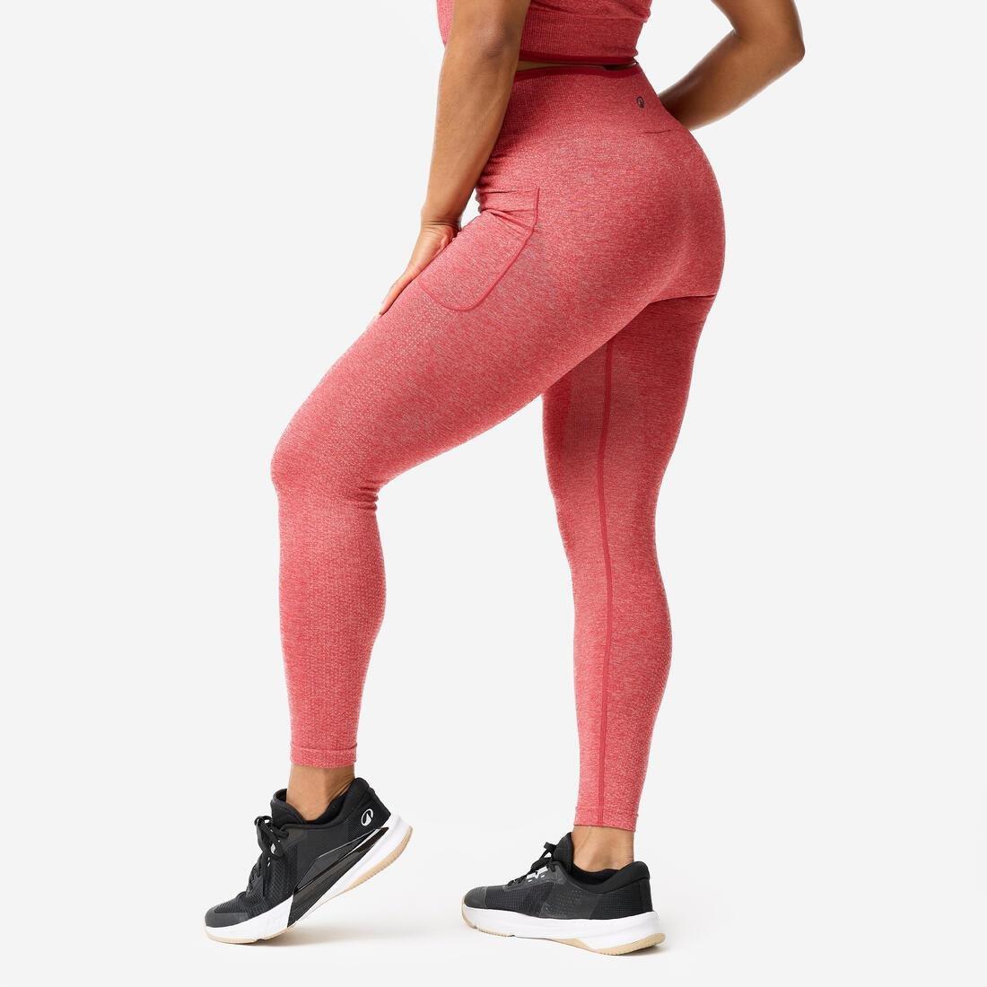 Women Seamless Weight Training Leggings, Grey, No Color, large image number 8