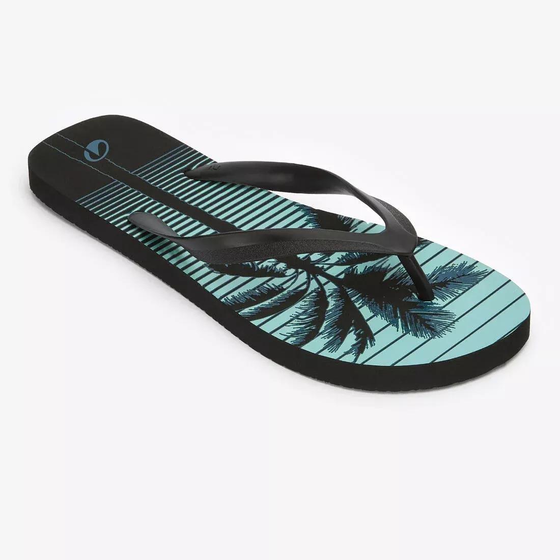 Men Flip-Flops - TO100S Print, Blue, No Color, medium