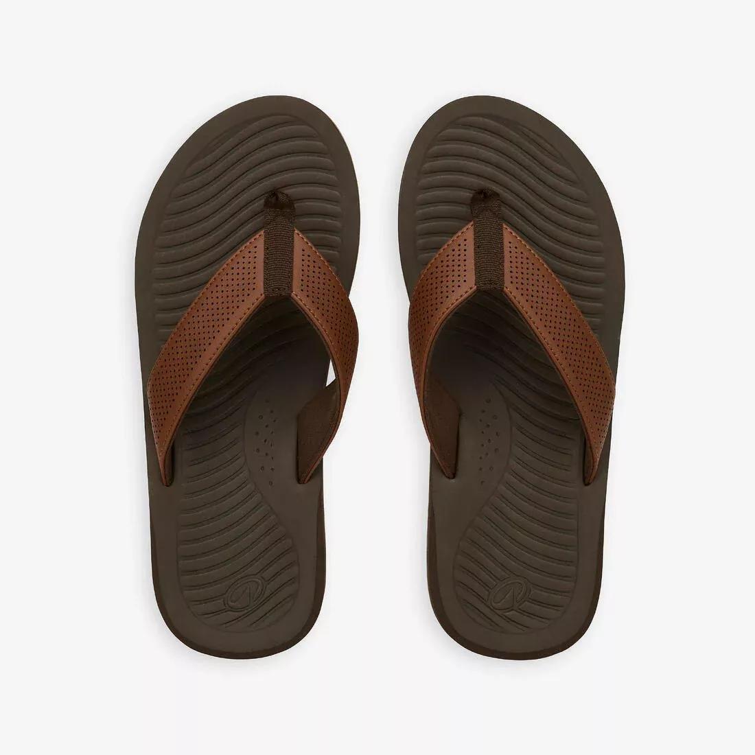 Men Flip-Flops - 550, Brown, No Color, large image number 3