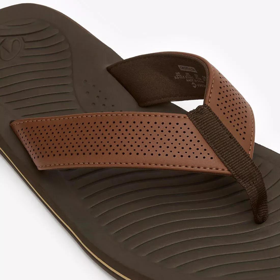 Men Flip-Flops - 550, Brown, No Color, large image number 4
