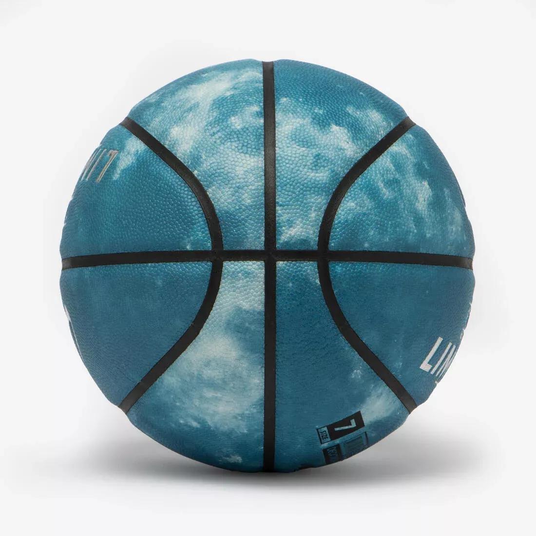 Size 7 Basketball - BT500 FIBA, Blue, No Color, large image number 3