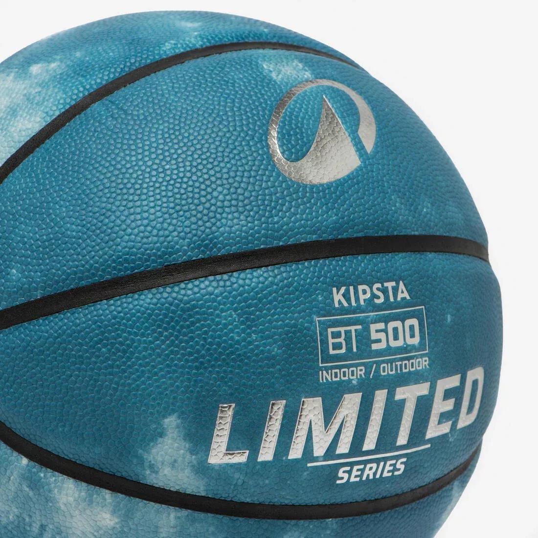 Size 7 Basketball - BT500 FIBA, Blue, No Color, large image number 4