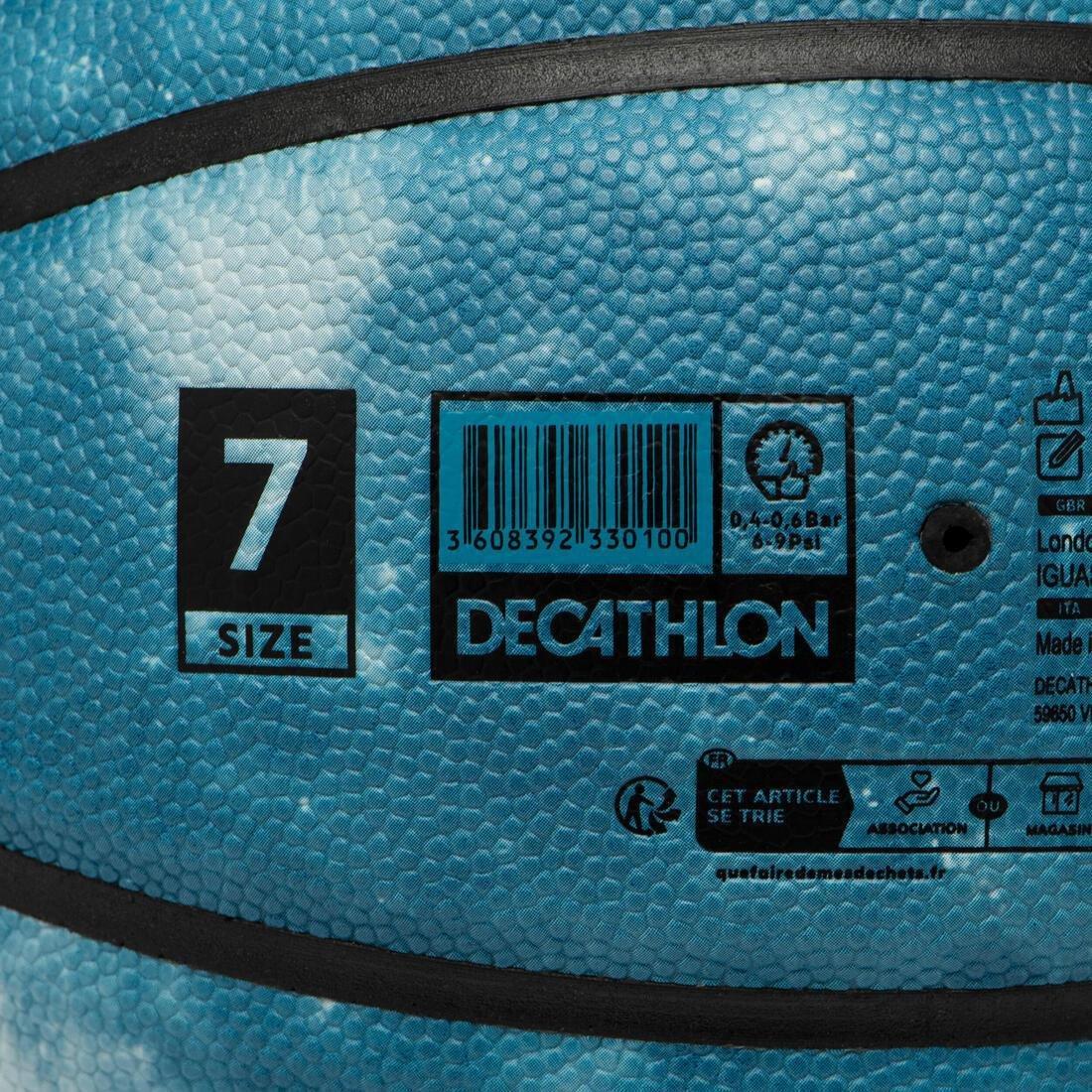 Size 7 Basketball - BT500 FIBA, Blue, 5401_000, large image number 5