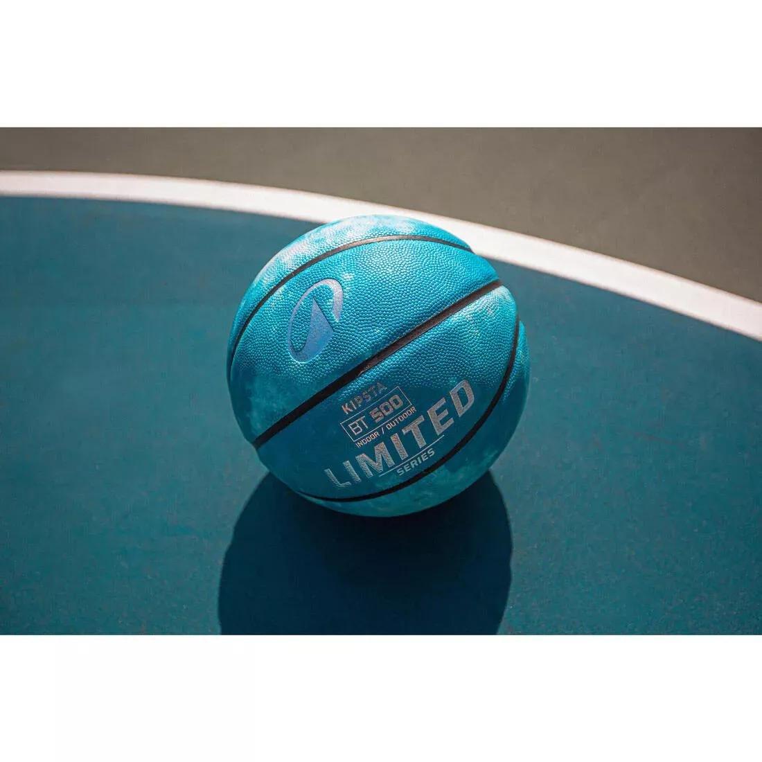 Size 7 Basketball - BT500 FIBA, Blue, 5401_000, large image number 6