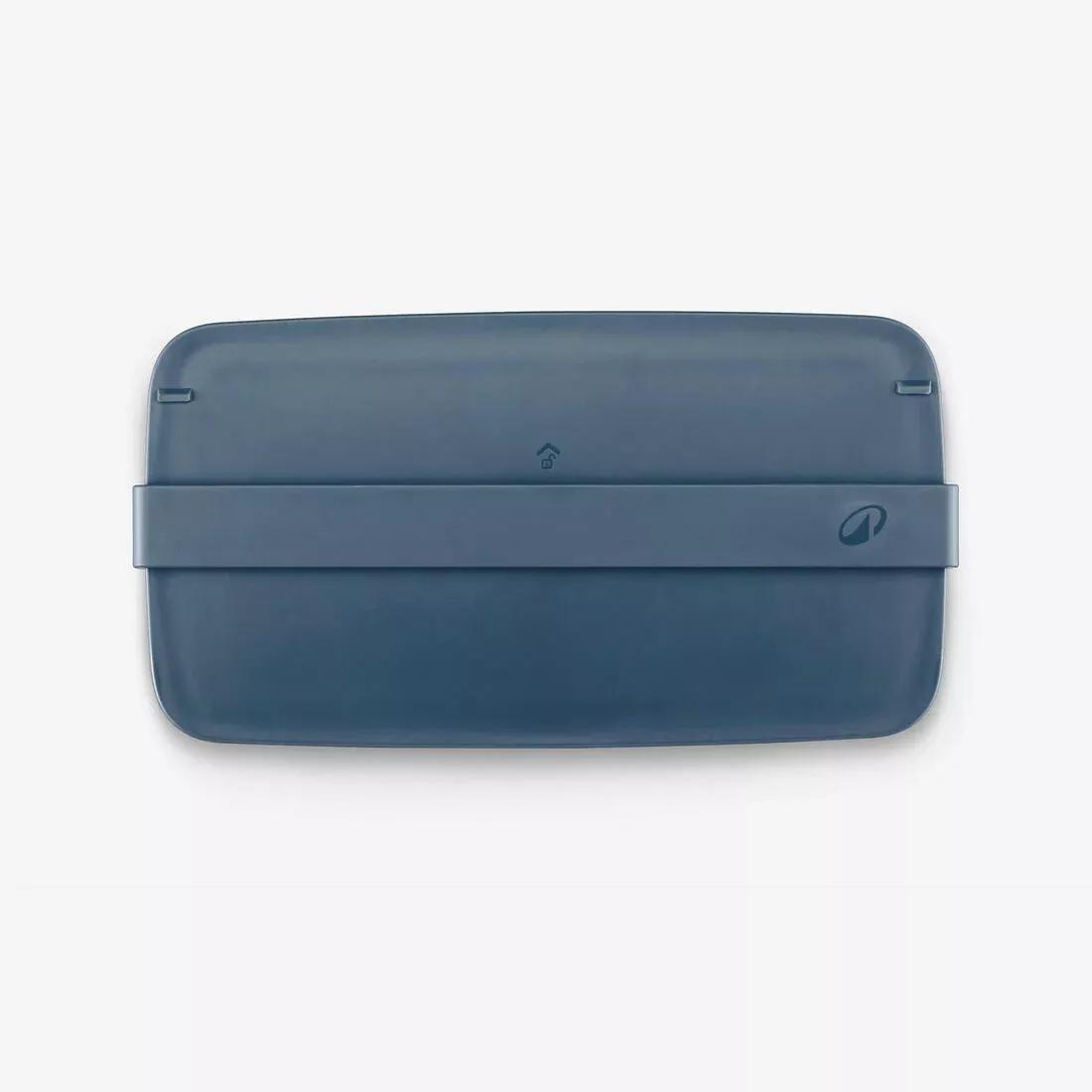 1L Plastic Food Storage Container With Lid, Blue, No Color, large image number 3