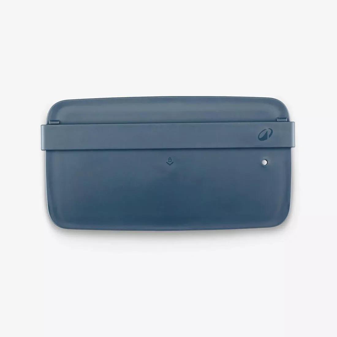 1L Plastic Food Storage Container With Lid, Blue, No Color, large image number 4