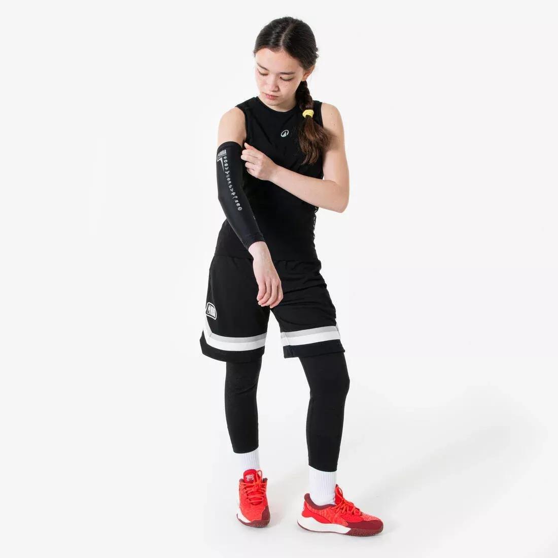 Kids Unisex NBA Basketball Sleeve, Black, No Color, large image number 4
