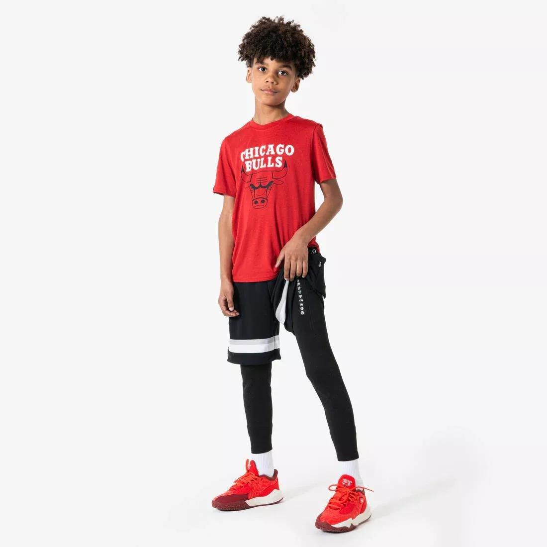 Kids Unisex Basketball Base Layer Capri Leggings / Tights NBA, Beige, No Color, medium