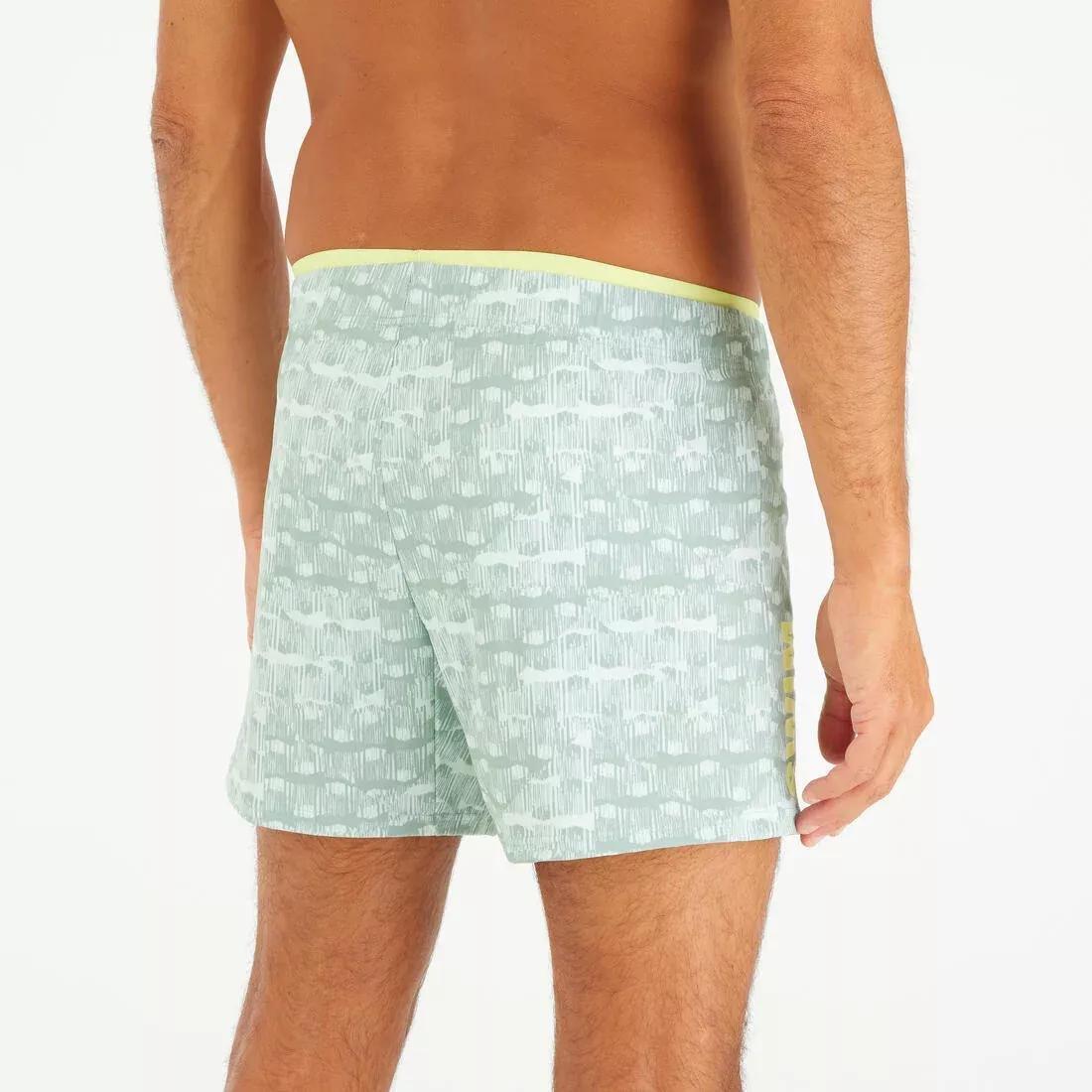 Men Swimming Shorts - 100 Short, Green, No Color, large image number 4