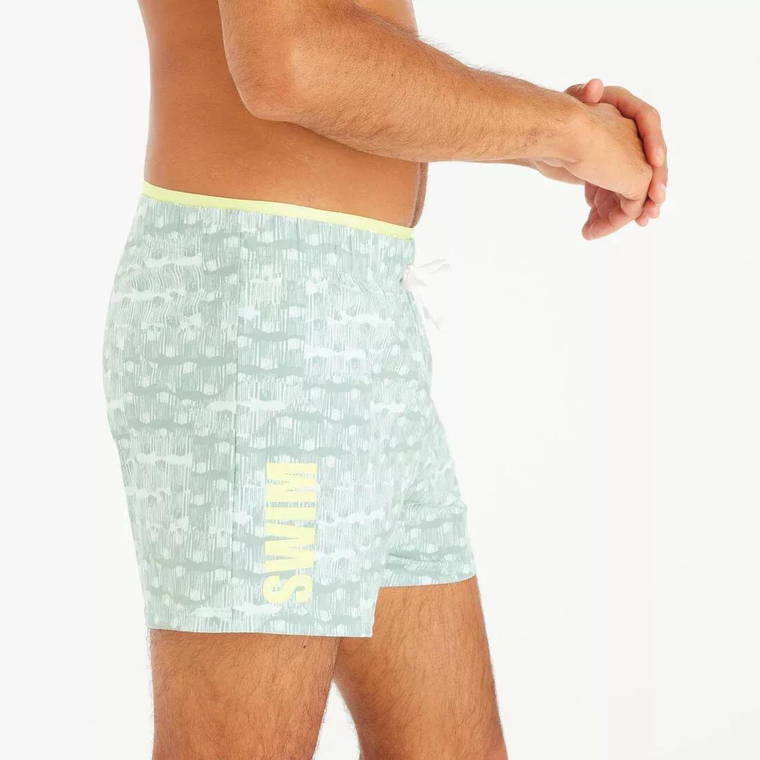 Men Swimming Shorts - 100 Short, Green, No Color, large image number 7