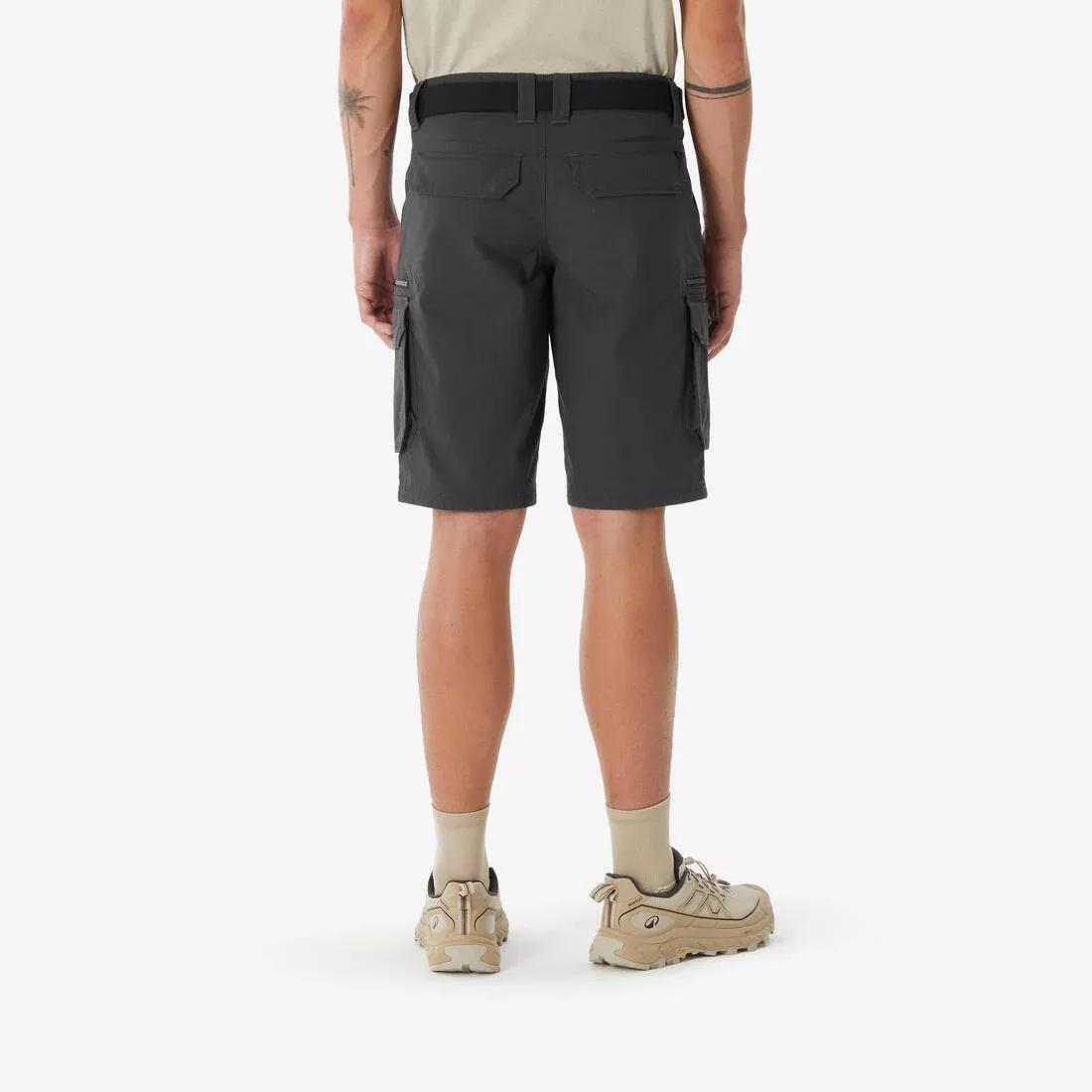 Men Hiking Shorts NH500 Cargo, Grey, No Color, medium