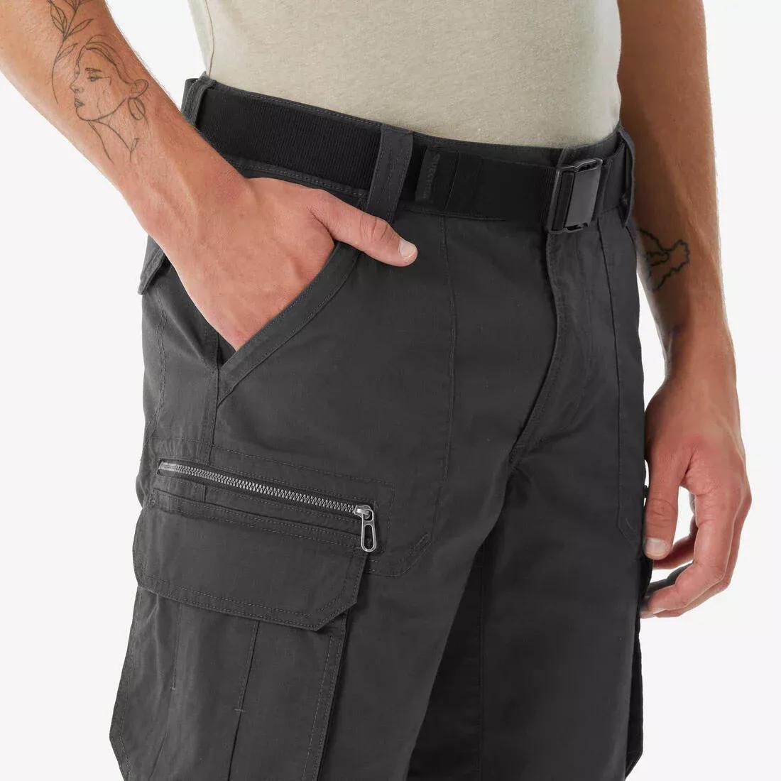 Men Hiking Shorts NH500 Cargo, Grey, No Color, large image number 5