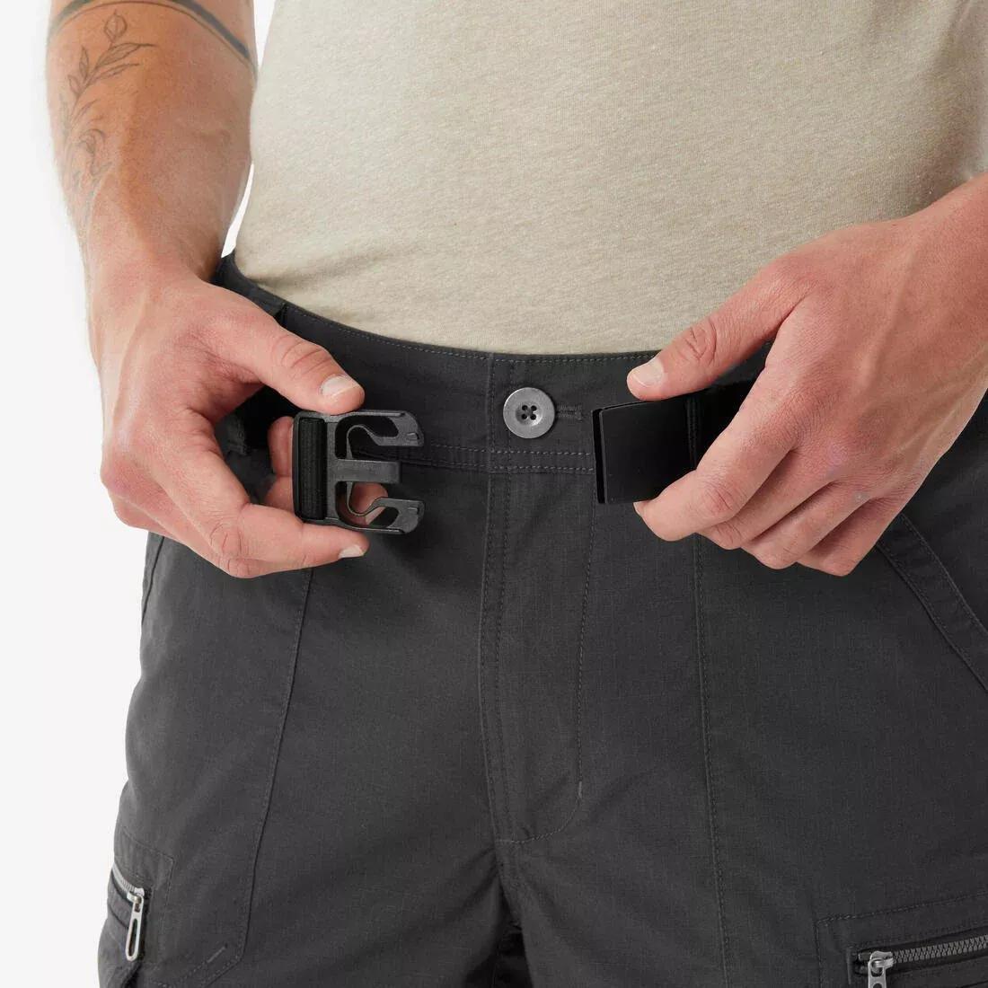 Men Hiking Shorts NH500 Cargo, Grey, No Color, large image number 6