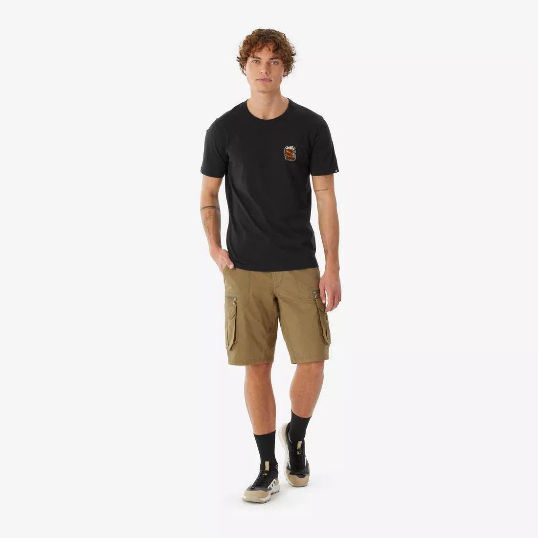 Men Hiking Shorts - NH500 Cargo, Brown, No Color, large image number 3