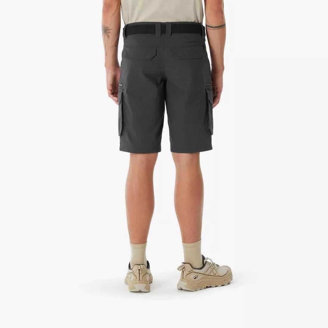 Men Hiking Shorts - NH500 Cargo, Brown, No Color, large image number 7