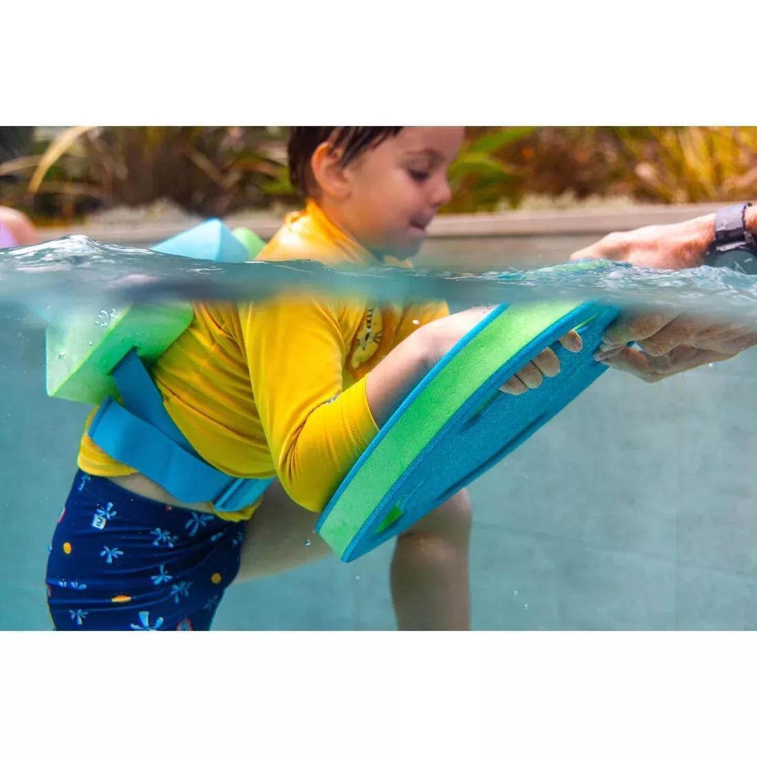 Kids Unisex Swim Shorts - Crab Print, Blue, No Color, large image number 7