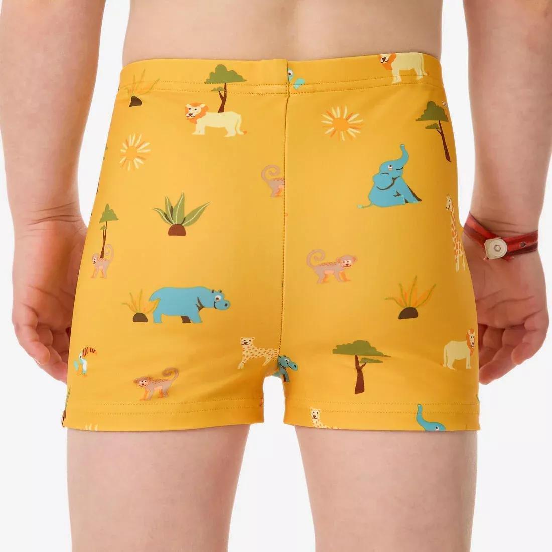 Kids Unisex Swim Shorts - Crab Print, Blue, No Color, large image number 9