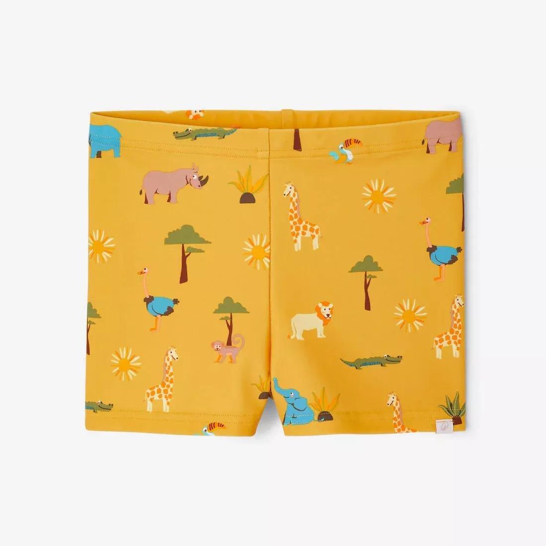 Kids Unisex Swim Shorts - Crab Print, Blue, No Color, large image number 10