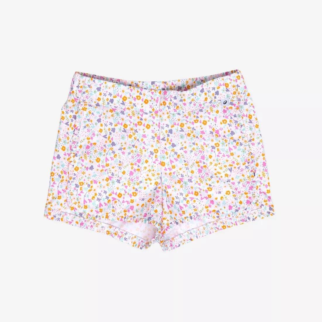 Kids Unisex swim shorts - flower print, Pink, No Color, large image number 1