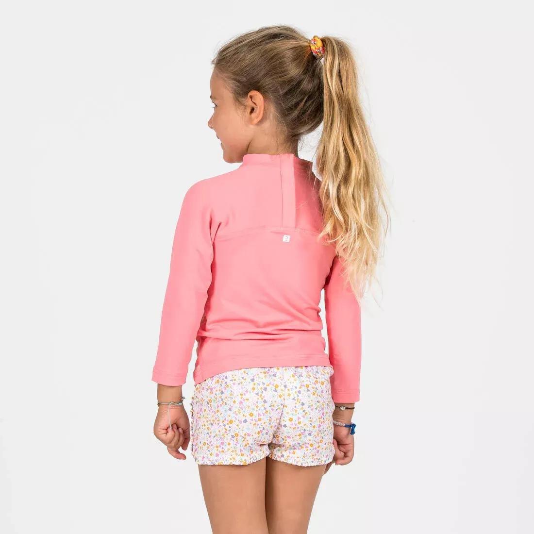 Kids Unisex swim shorts - flower print, Pink, No Color, large image number 3