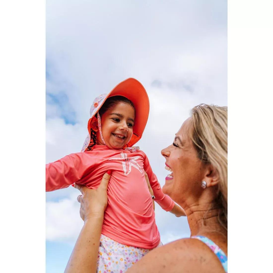 Kids Unisex swim shorts - flower print, Pink, No Color, large image number 4