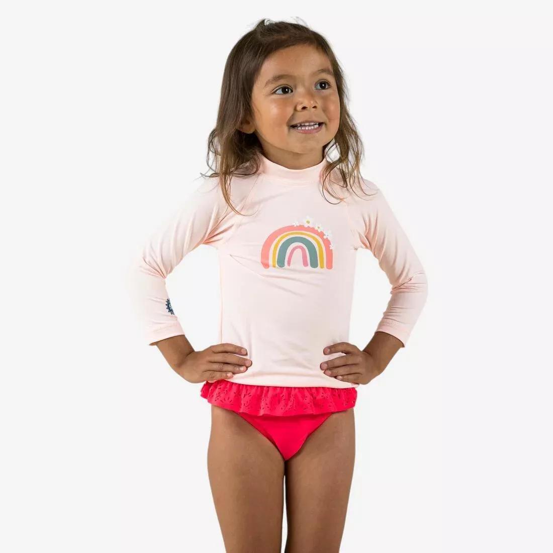 MUSTARD YELLOW Baby long-sleeve UV-protection T-Shirt, No Color, large image number 1