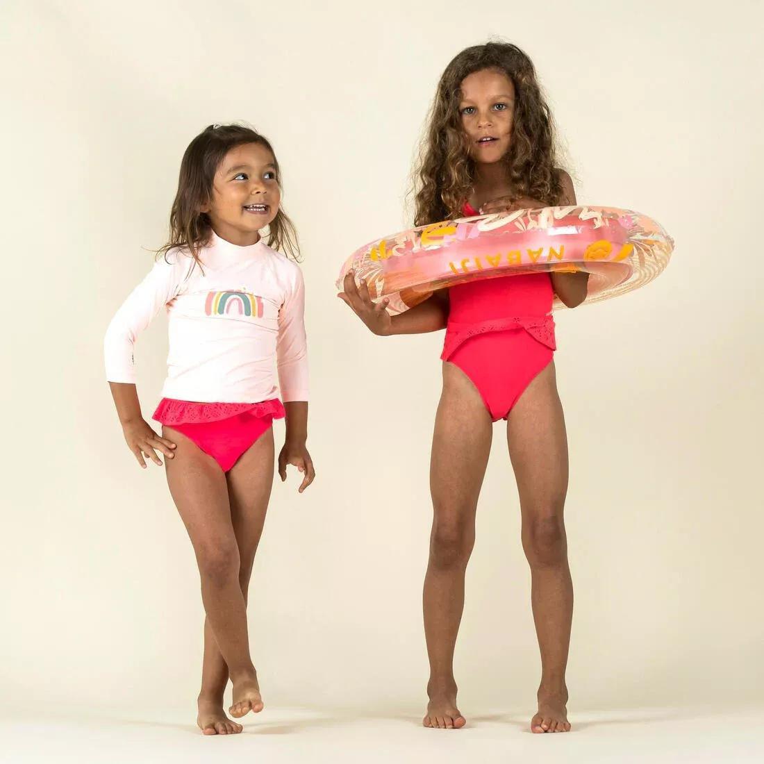 MUSTARD YELLOW Baby long-sleeve UV-protection T-Shirt, No Color, large image number 6