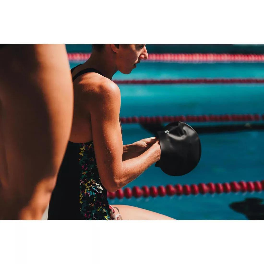 Women Swimming 1-Piece Swimsuit, Black, No Color, large image number 6