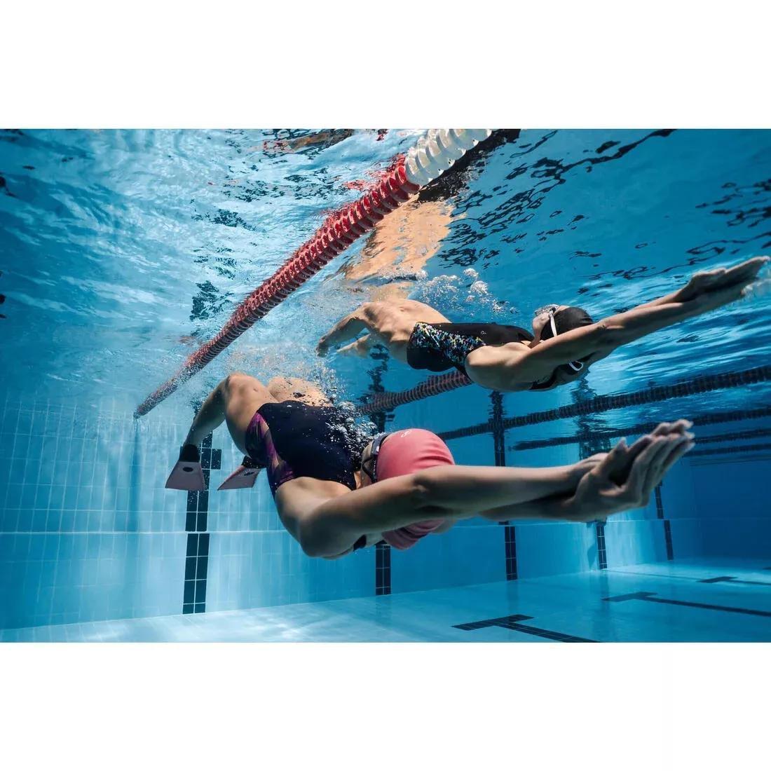 Women Swimming 1-Piece Swimsuit, Black, No Color, large image number 7