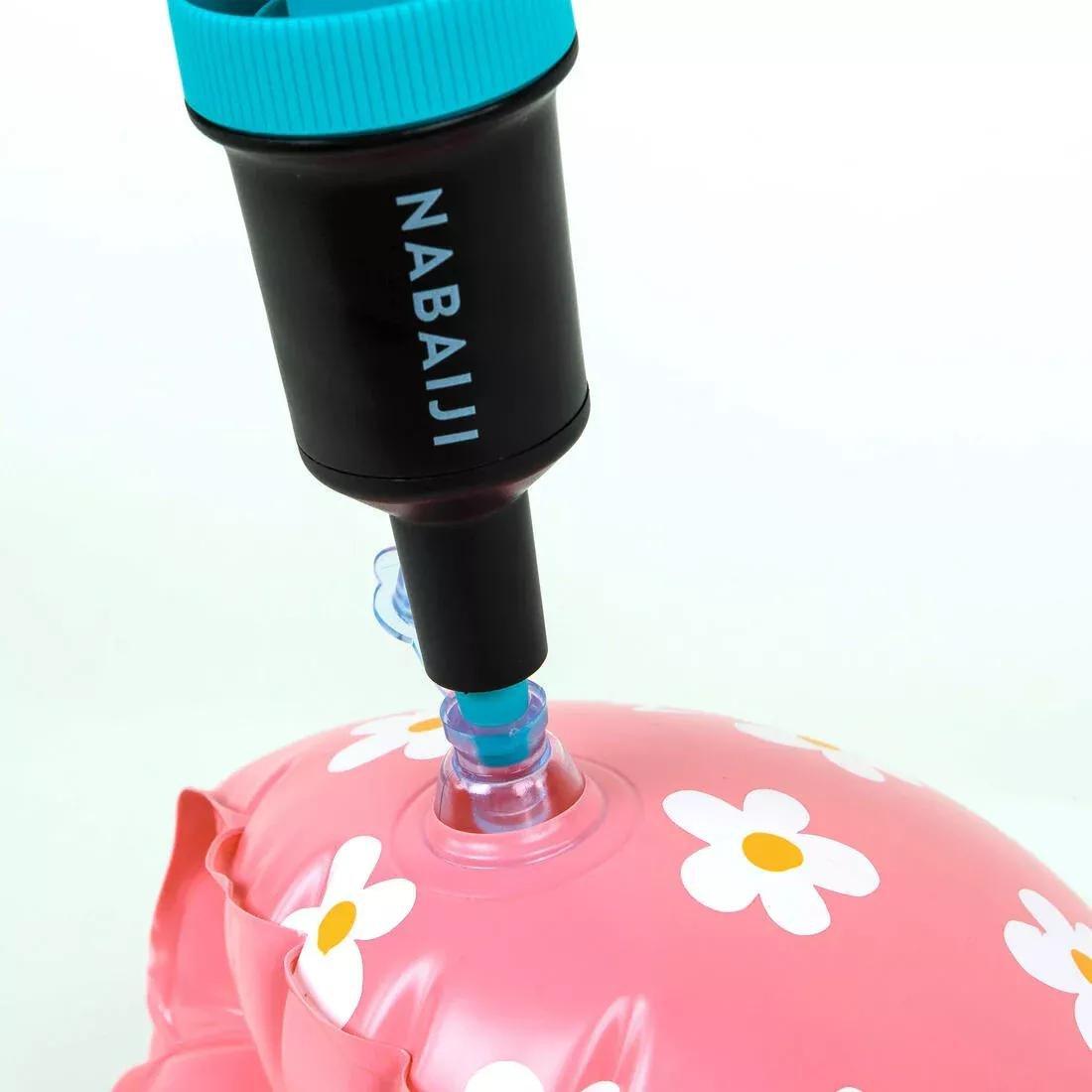 Kids Girls Swimming Armbands With Flowers Print - 11-30 Kg, Yellow, No Color, large image number 6