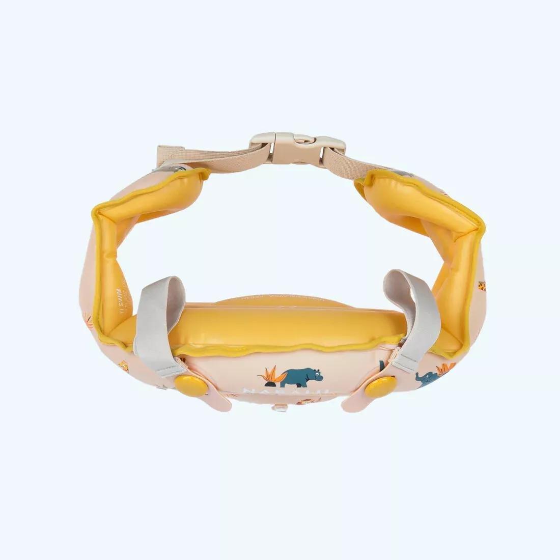 MUSTARD YELLOW Kids progressive pool armbands - TISWIM flower print, No Color, large image number 3