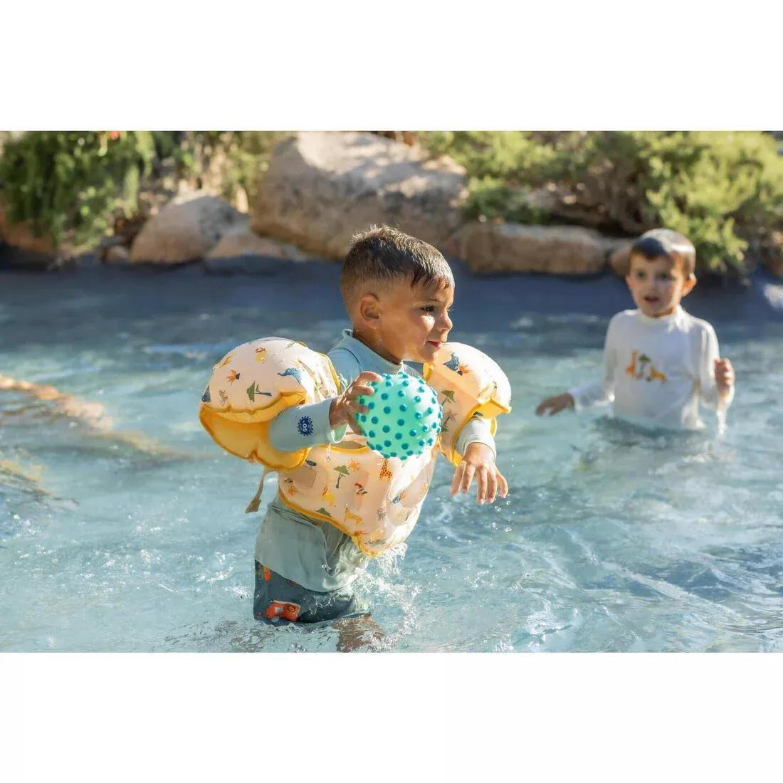 Kids Unisex  progressive pool armbands - TISWIM flower print, Blue, No Color, large image number 10