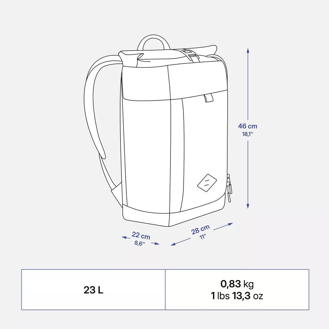 ABYSS GREEN Hiking backpack 23L - NH Escape 500 Rolltop, No Color, large image number 4
