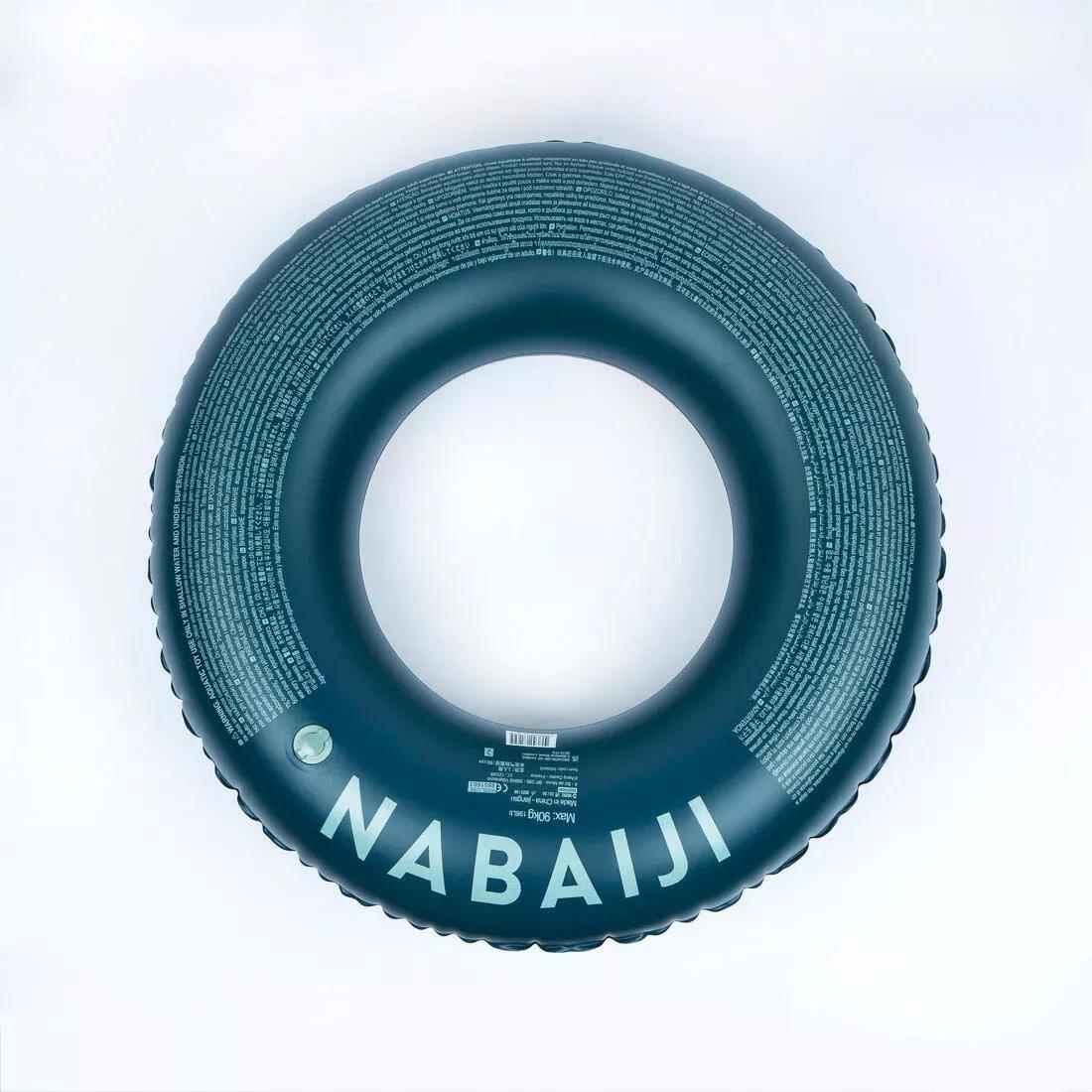 Large 92 cm Inflatable Printed Pool Ring With Comfort Grips, Pink, No Color, large image number 4