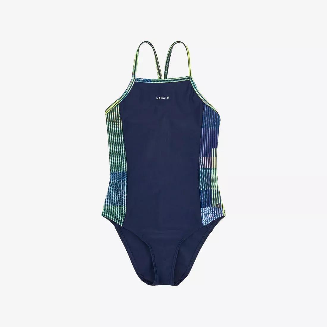 Girls One-Piece Swimsuit Kamyli all game, Blue, No Color, large image number 3