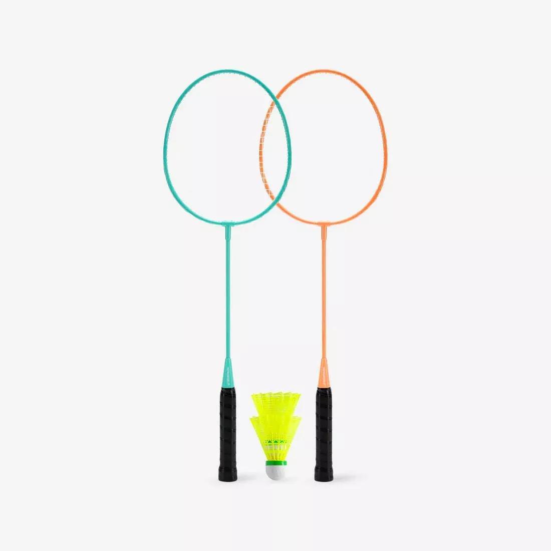 Adult Leisure Badminton Racket Set Discover Set - Br100 Ad, Turquoise, No Color, medium
