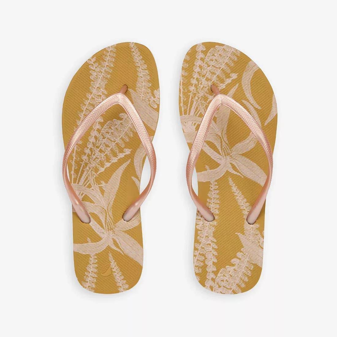 Women Flip-Flops - 500 Big Azae, Beige, No Color, large image number 8