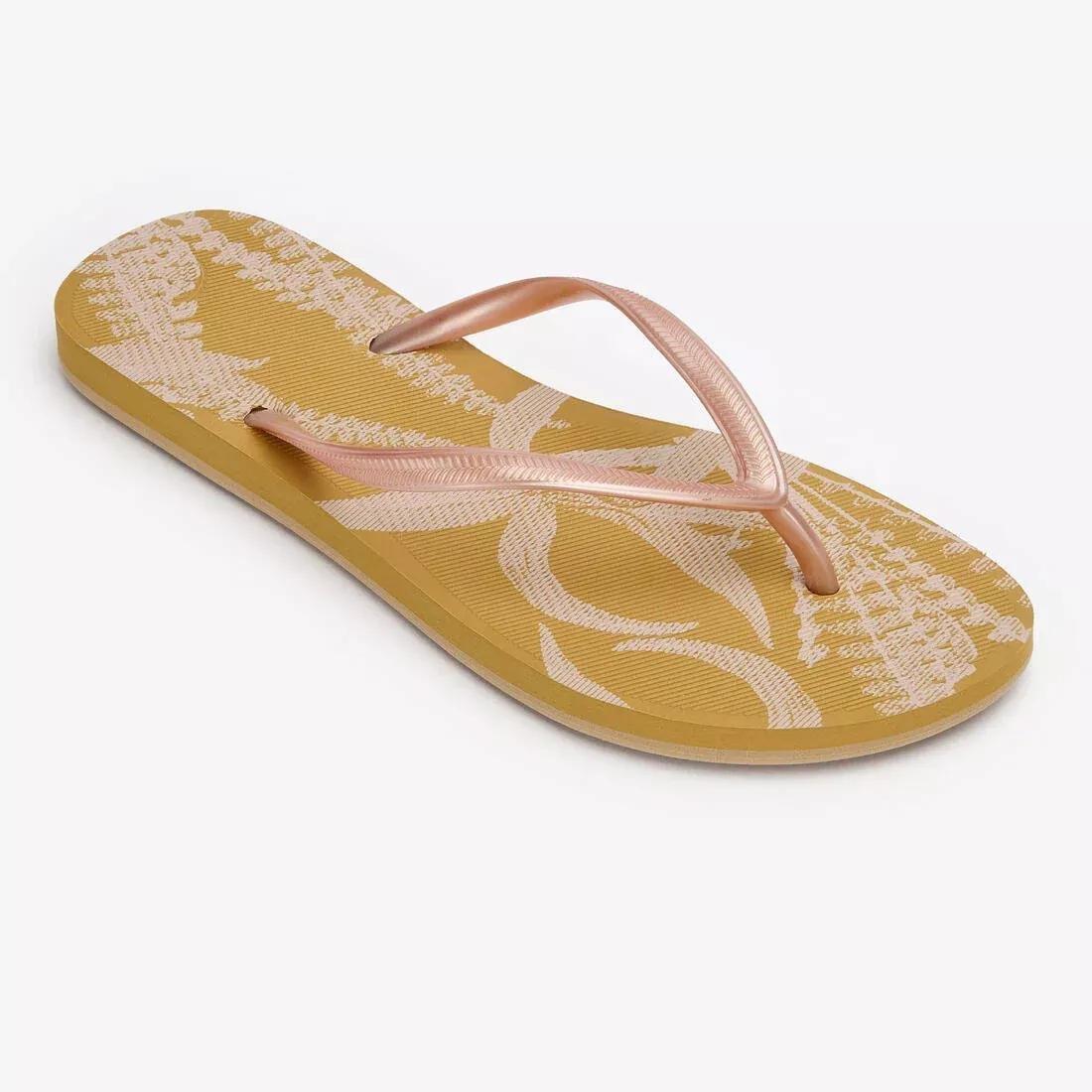 Women Flip-Flops - 500 Big Azae, Beige, No Color, large image number 1