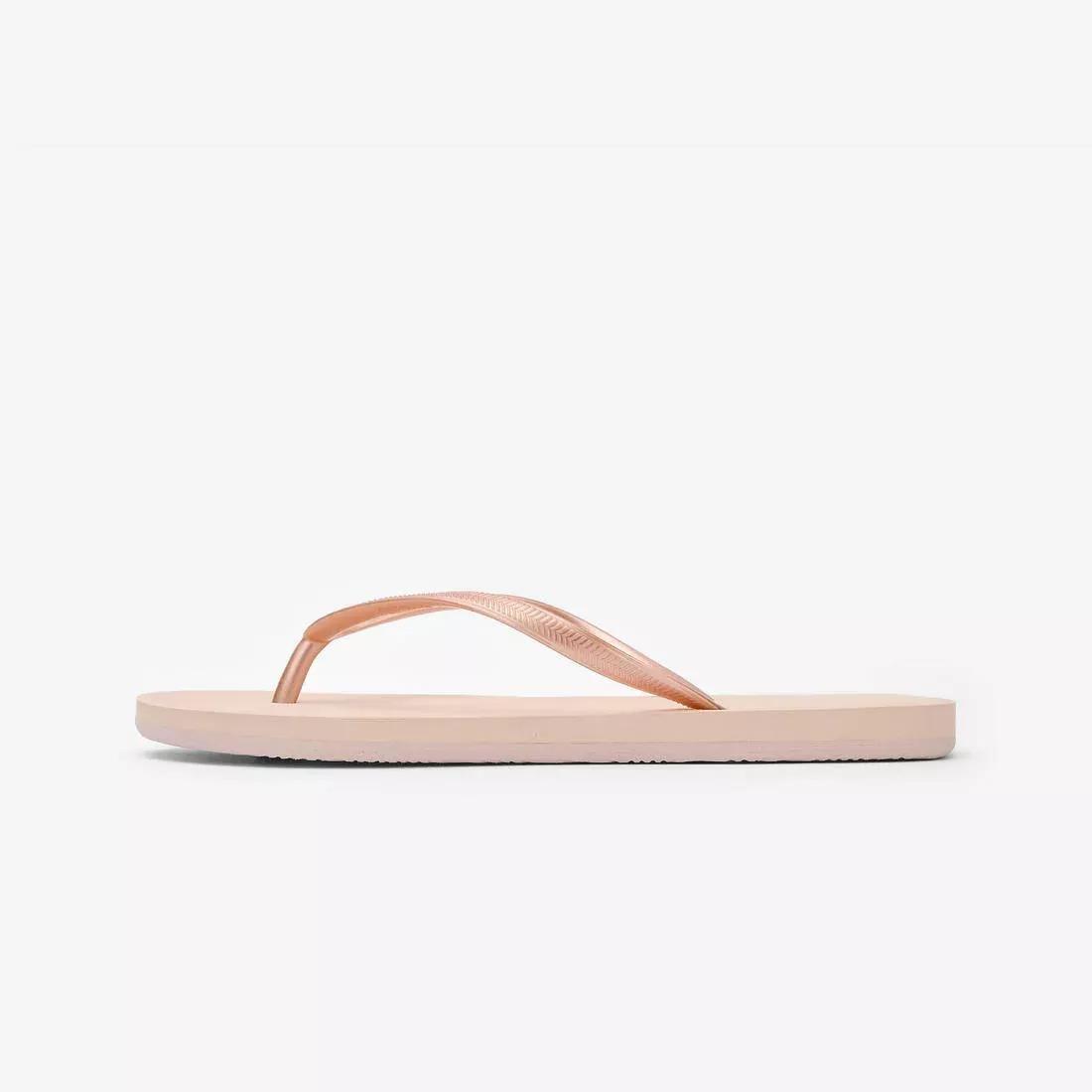 Women Flip-Flops - 500 Big Azae, Beige, No Color, large image number 3