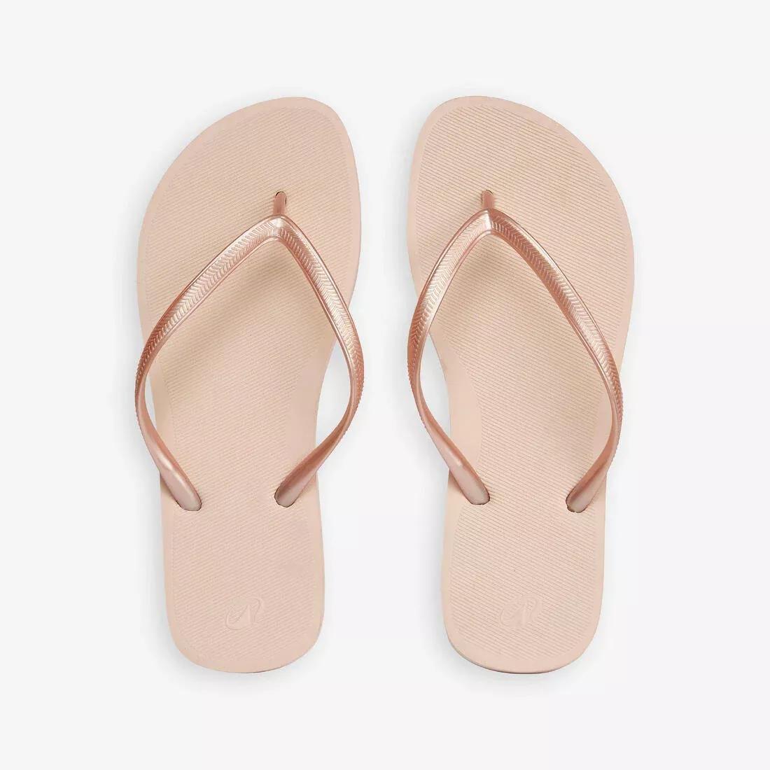Women Flip-Flops - 500 Big Azae, Beige, No Color, large image number 4