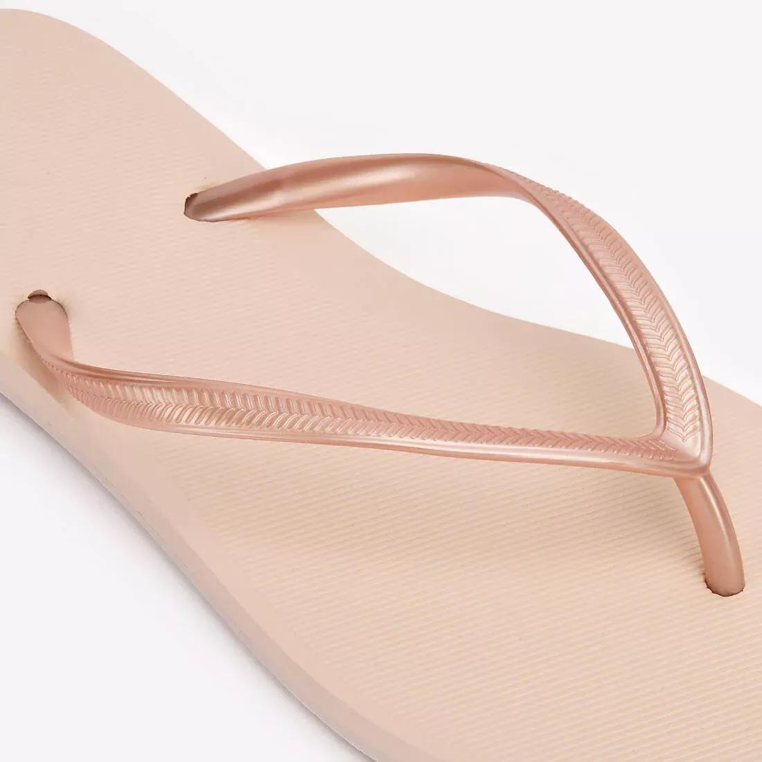Women Flip-Flops - 500 Big Azae, Beige, No Color, large image number 7