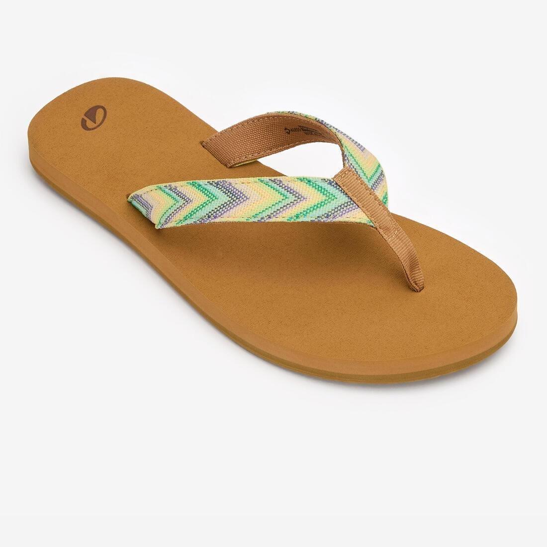 Women Flip-Flops - 550, Brown, No Color, large image number 2