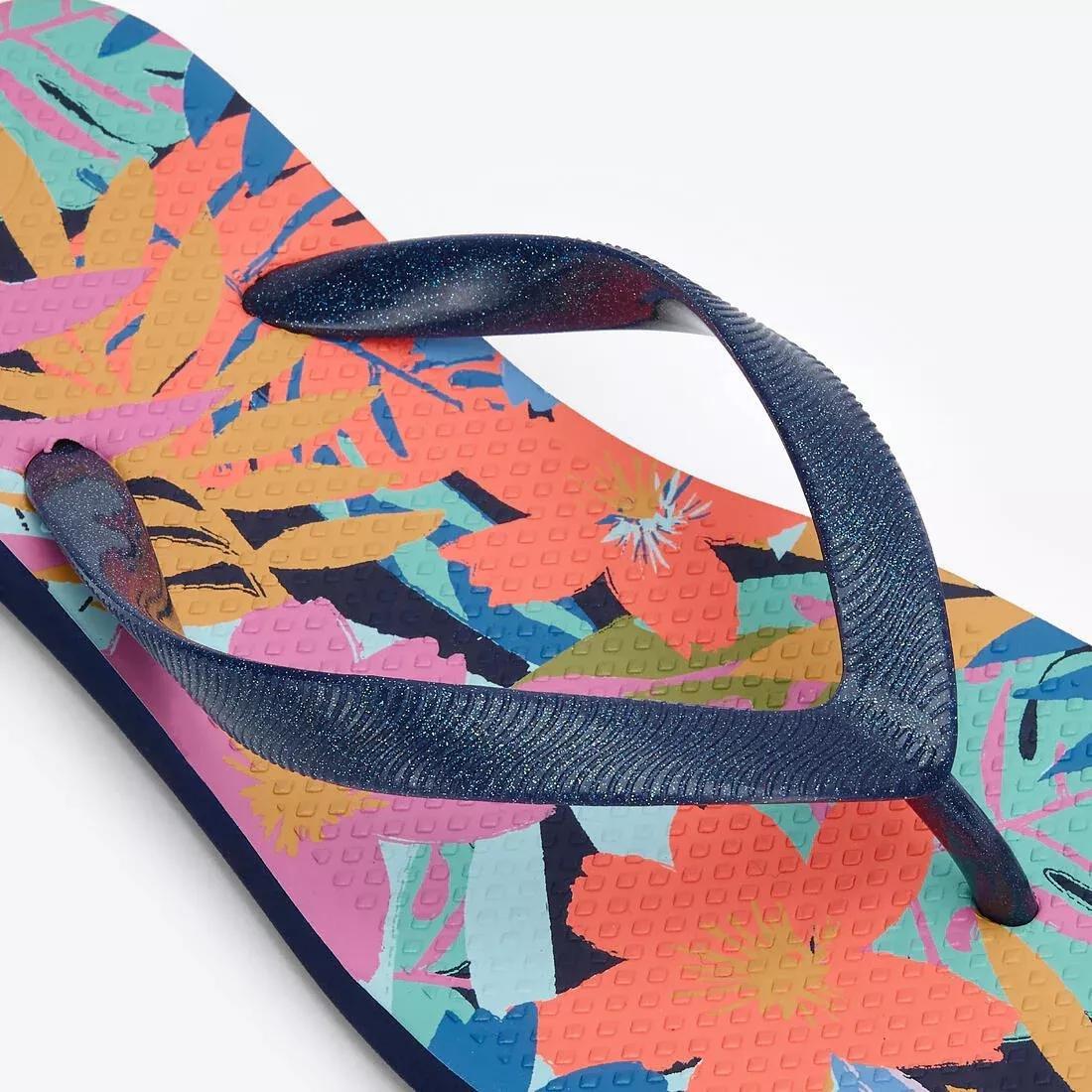 Kids Unisex Flip-Flops - 500, Navy, No Color, large image number 4