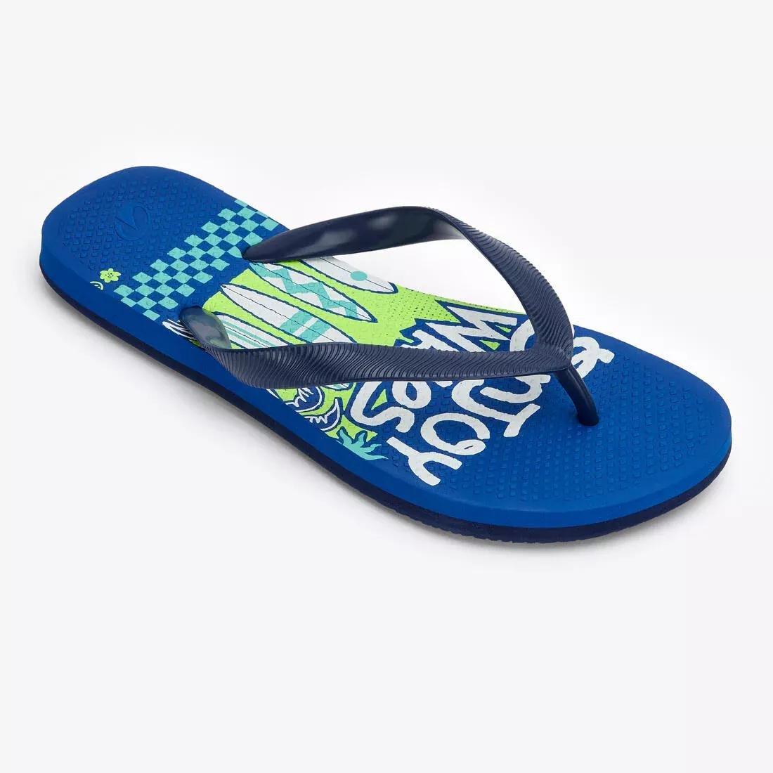 Kids Unisex Flip-Flops - 500, Navy, No Color, large image number 5