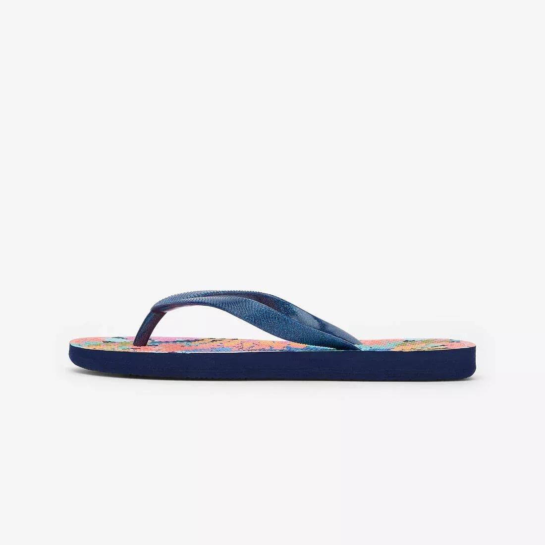 Kids Unisex Flip-Flops - 500, Navy, No Color, large image number 9