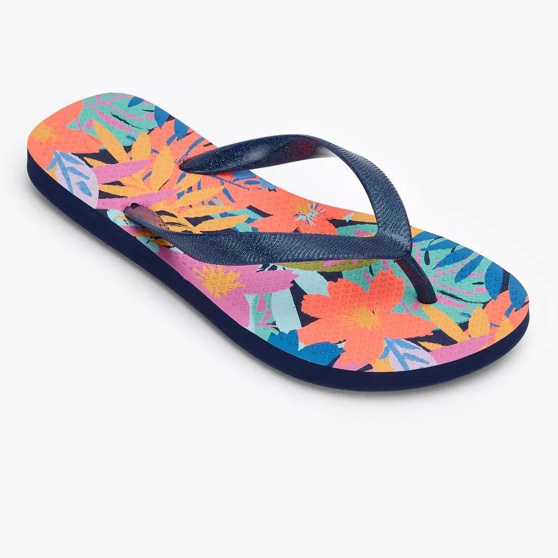 Kids Unisex Flip-Flops - 500, Blue, No Color, large image number 4