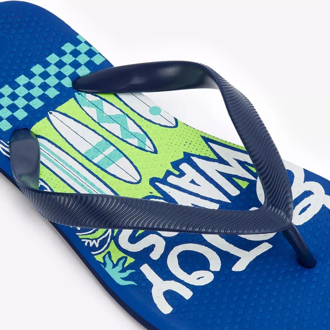 Kids Unisex Flip-Flops - 500, Blue, No Color, large image number 9