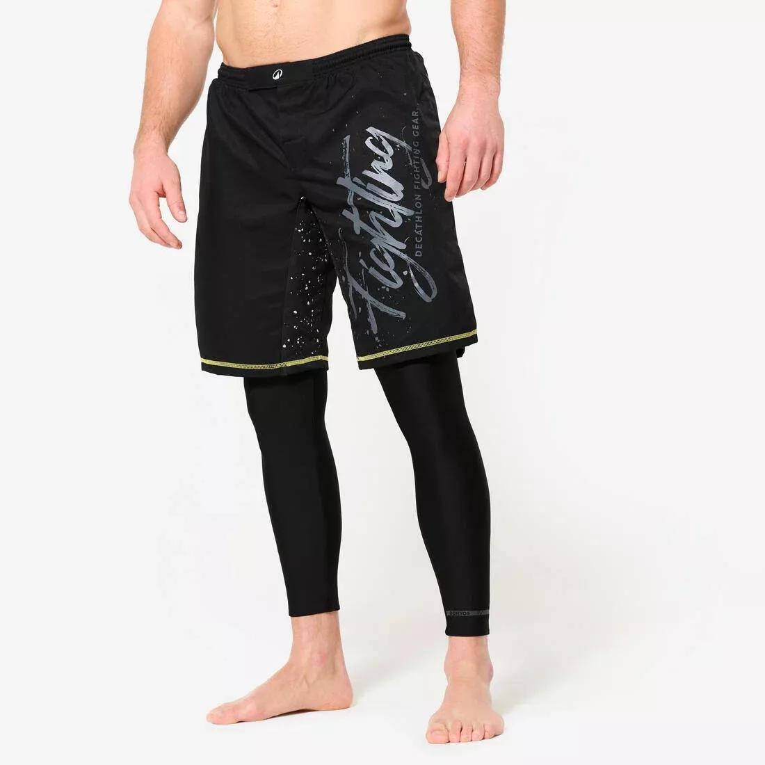 Men Durable MMA Shorts, Black, No Color, large image number 6