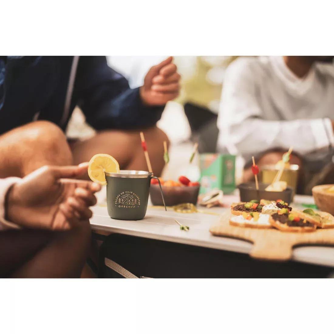 0.3L Stainless Steel Cup 500 For Camping And Hiking, Green, 5401_000, large image number 6