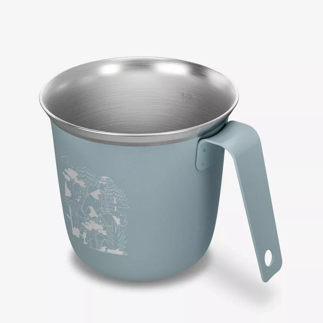 0.3L Stainless Steel Cup - 500 For Camping And Hiking, Blue, No Color, large image number 7